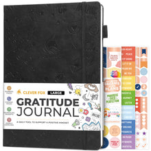 Load image into Gallery viewer, Clever Fox Gratitude Journal – Happiness, Positivity &amp; Affirmation Daily Journal – Inspirational Daily Notebook – 3 Months, A5 (Aquamarine)