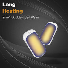 Load image into Gallery viewer, 2 Pack Hand Warmers Rechargeable, USB 2 in 1 Hand Warmers Reusable, Quick Charge Portable Hand Warmers, Pocket Size Electric Handwarmers, Gifts for Christmas, Outdoor, Indoor, Hunting, Camping