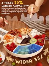 Load image into Gallery viewer, Chocolate Melting Pot Candy Melts Melter with 2 Insert Pots and Spatula, 4 Cups Capacity Warmer Machine, Ideal Dipping Tool Kitchen Supplies for Making Cake Pop Covered Strawberries Fondue