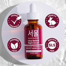 Load image into Gallery viewer, SeoulCeuticals Retinol + Vitamin C Serum - Korean Skincare Bundle for Anti Aging