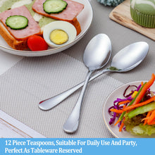 Load image into Gallery viewer, Teaspoon Set,16 Piece 6.7&quot; Spoons Silverware, Premium Food Grade Stainless Steel Tea Spoons, Durable Small Spoon, Good Teaspoons, Kitchen Dessert Spoon Set, Mirror Finish &amp; Dishwasher Safe