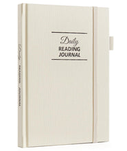 Load image into Gallery viewer, Comkiso Reading Journal for Book Lovers - 75 Book Journal Reading Log for Book Tracking, A5 Linen Book Review Journal with TBR Tracker List, Ratings, Challenges, Prompts, and Index - Peony