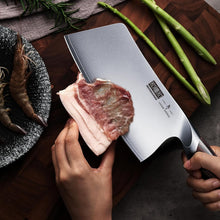 Load image into Gallery viewer, Cleaver Knife 7 Inch, Ultra Sharp Japanese High Carbon Steel Vegetable Meat Cleaver, Multifunction Chopper Butcher Knife for Home Kitchen and Restaurant