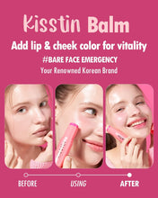 Load image into Gallery viewer, KAHI Kisstin Pink Face Balm Moisturizer Lip and Check Stick + Face Highlighters &amp; Luminizers | Nourishing Miracle Balm Korean Lip Moisturizer Cheek Blush Pink Makeup Highlighter Stick (0.30 fl oz, EA)