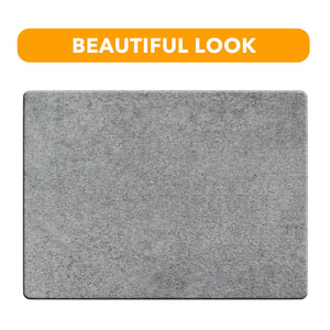 SpaceAid Bamboo Rack Dish Pad, Instant Dry Diatomaceous Earth Mat for Kitchen Counter, Stone Dish Fast Drying Mat Board (15.8 x 11.8 inch, White Marble)