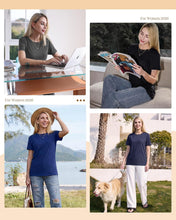 Load image into Gallery viewer, TNNZEET Tshirts for Women - Short Sleeve Spring Summer Tops Loose Fit Shirts Casual Clothes Basic Tees for Vacation 2026