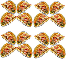 Load image into Gallery viewer, Taco Holder Stand Set of 4 Stainless Steel Taco Holders Kit Holds 4 Tortillas Per Rack
