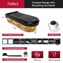 Load image into Gallery viewer, Fullstar Vegetable Chopper, Mandoline Slicer - Cheese Grater, Food Chopper with Container, Kitchen Gadgets, Home Essentials (6-in-1, White/Black)