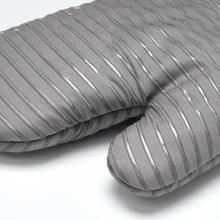 Load image into Gallery viewer, Beneno Non-Slip Silicone Textured Cotton Oven Mitts, Heat Resistant up to 500° F, Flexible Grip with 14.3&quot;x7&quot; Longer Protection, Durable 100% Cotton Oven Mitts for Kitchen &amp; Barbecue, 2-Pack, Gray