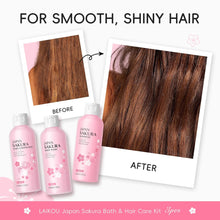 Load image into Gallery viewer, Shampoo and Conditioner Set with Body Wash and Travel Size 3-in-1 Set, Shampoo and Conditioner for Women, Routine Shampoo for Dry Hair 7.04 Fl Oz 3Pcs and 1.69 Fl Oz 3pcs