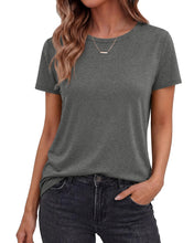 Load image into Gallery viewer, TNNZEET Tshirts for Women - Short Sleeve Spring Summer Tops Loose Fit Shirts Casual Clothes Basic Tees for Vacation 2026