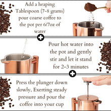 Load image into Gallery viewer, Mixpresso Stainless Steel French Press Coffee Maker 27 Oz 800 ml, Double Wall Insulated French Press Stainless Steel &amp; Tea Brewer Easy Clean &amp; Easy Press Strong Quality Metal Coffee Press.