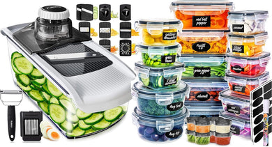 Mandoline And 50 Pack Food Container