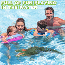 Load image into Gallery viewer, Outamateur RC Crocodile Boat,2.4GHz Alligator with Glowing Eyes,RC High Simulation Crocodile RC Boat Lake &amp; Pool Toy,USB Rechargeable Waterproof Floating Alligator Toy for Kids Aged 6+