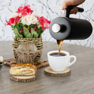 Mixpresso Stainless Steel French Press Coffee Maker 27 Oz 800 ml, Double Wall Insulated French Press Stainless Steel & Tea Brewer Easy Clean & Easy Press Strong Quality Metal Coffee Press.
