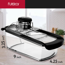 Load image into Gallery viewer, Mandoline Slicer for Kitchen, Fruit Cutter, Cheese Grater, Cucumber Slicer, Veggie Spiralizer, Food Cutter &amp; Kitchen Gadgets with Safety Glove (6 in 1, White)
