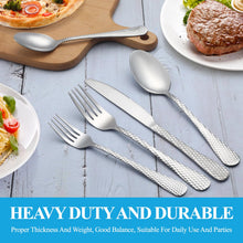 Load image into Gallery viewer, MUTNITT 30 Pcs Silverware Set Service for 6,Premium Stainless Steel Flatware Set,Mirror Polished Cutlery Utensil Sets,Durable Kitchen Eating Tableware Sets,Include Fork Knife Spoon,Dishwasher Safe
