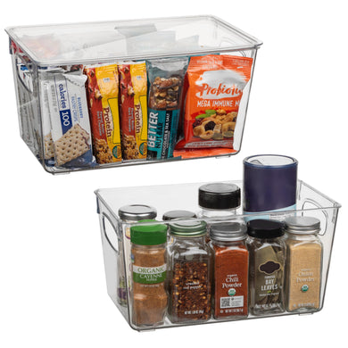 ClearSpace Plastic Storage Bins With lids, 4 Pack – Perfect Pantry Organization and Storage – Fridge Organizer, Pantry Storage Containers and Storage Bins, Cabinet Organizers