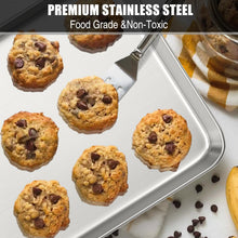Load image into Gallery viewer, Baking Sheet Cookie Sheet Set of 2, Umite Chef Stainless Steel Baking Pans Tray Professional 16 x 12 x 1 inch, Non Toxic &amp; Healthy, Mirror Finish &amp; Rust Free, Easy Clean &amp; Dishwasher Safe