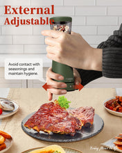 Load image into Gallery viewer, Electric Salt and Pepper Grinder, Stainless Steel Rechargeable Salt and Pepper Grinder Set with 4.5 oz Large Capacity, 1.8&quot; Wide Mouth, Adjustable Coarseness, Ideal for Kitchen
