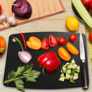 Dishwasher Safe Cutting Boards for Kitchen - Large Composite Wood Cutting Boards - Thin, BPA Free & Eco-Friendly Chopping Board (14.5 x 11.25 Inch, Natural)