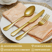 Load image into Gallery viewer, MUTNITT 30 Pcs Silverware Set Service for 6,Premium Stainless Steel Flatware Set,Mirror Polished Cutlery Utensil Sets,Durable Kitchen Eating Tableware Sets,Include Fork Knife Spoon,Dishwasher Safe