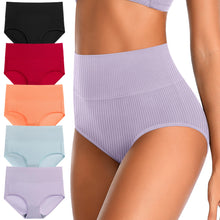 Load image into Gallery viewer, Womens Underwear Full Coverage Panties for Ladies Soft Breathable Cotton Briefs High Waisted Hipster