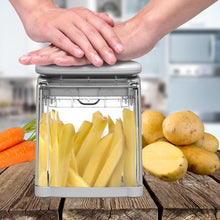 Load image into Gallery viewer, Brieftons PerfectCut Vegetable Chopper: 4-Blade Veggie Dicer Fruit Slicer, Potato French Fry Cutter, Wedge Cutter, Onion Chopper, Egg Slicer with 5 Recipe Ebooks, Safe to Use, Easy to Clean &amp; Store