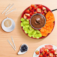 Load image into Gallery viewer, 8.79oz MINI Electric Chocolate Melting Pot,Melting Fondue Set with 4PCS Forks,Cute Chocolate Fondue Fountain,Warmer Machine for Milk Chocolate,Cheese,Butter,Candy