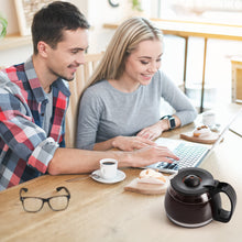 Load image into Gallery viewer, Mixpresso 8-Cup Drip Coffee Maker Programmable, Coffee Pot Machine Including Reusable &amp; Removable Coffee Filter, Black Electric Coffee Maker