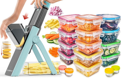 Mandoline + Pack of 34 - Food Container