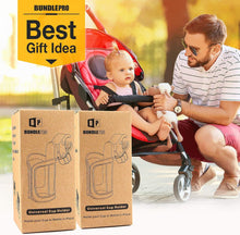 Load image into Gallery viewer, Pack of 2 Stroller Cup Holders, Universal Drinks Holder for Bikes, Trolleys or Walkers