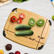 Load image into Gallery viewer, Dishwasher Safe Cutting Boards for Kitchen - Extra Large Composite Wood Cutting Board with Non-Slip Feet &amp; Juice Groove - Thin &amp; Lightweight Eco-Friendly Chopping Board (18&quot; × 12&quot;, Natural)
