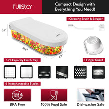 Load image into Gallery viewer, Fullstar Vegetable Chopper, Mandoline Slicer - Cheese Grater, Food Chopper with Container, Kitchen Gadgets, Home Essentials (6-in-1, White/Black)