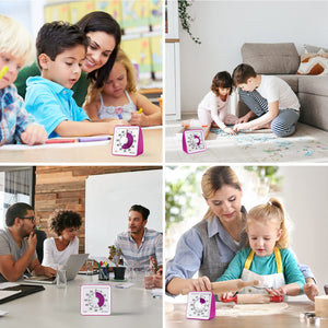 Secura 60-Minute Visual Timer, Classroom Timer, Countdown Timer for Kids and Adults, Time Management Tool for Teaching (Blue & Blue)