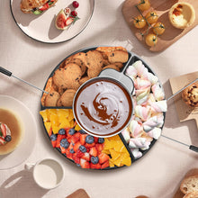 Load image into Gallery viewer, 10oz MINI Electric Chocolate Melting Pot, Melting Fondue Set with 6PCS Forks, Cute Chocolate Fondue Fountain, Warmer Machine for Milk Chocolate, Cheese, Butter, Candy (Black)