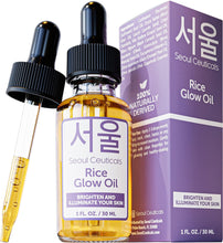 Load image into Gallery viewer, SeoulCeuticals Rice Bran Oil for Skin - Korean Skin Care Facial Glow Oil With Squalane &amp; Vitamin E - Cruelty Free K Beauty Skincare for Glass Skin 1oz