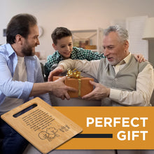 Load image into Gallery viewer, Housewarming Gifts for New Home - Bamboo Cutting Board with Engraved Message - New Home Essentials for Homeowners, Couples, Friends, or Family - Decorative Kitchen Gift Board, 12&quot; x 8&quot;