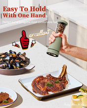 Load image into Gallery viewer, Electric Salt and Pepper Grinder, Stainless Steel Rechargeable Salt and Pepper Grinder Set with 4.5 oz Large Capacity, 1.8&quot; Wide Mouth, Adjustable Coarseness, Ideal for Kitchen
