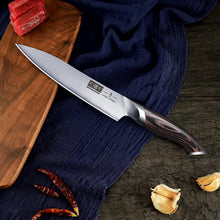 Load image into Gallery viewer, 6 Inch Kitchen Knife, Ultra Sharp Japanese High Carbon Stainless Steel Chef Knife, Multipurpose Kitchen Utility Knife with Ergonomic Pakkawood Handle