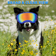 Load image into Gallery viewer, Large Dog Sunglasses Dog Goggles Pet Glasses Pet Eyewear with Adjustable Strap,Glasses for Medium Large Dog Swimming Skating Glasses UV Proof Windproof Dustproof