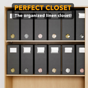 SpaceAid 8 Pack Bed Sheet Organizers and Storage, Foldable Sheet Organizer for Linen Closet, Sheets Set Folder Keeper with Window XL (Queen & King Size) Bedding Container (Beige, 8 Pack)