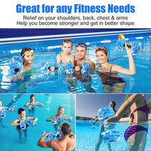Load image into Gallery viewer, Aquatic Exercise Dumbbells, Water Dumbbells, 2PCS Foam Barbells for Men Women Water Workouts