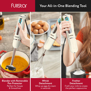 Immersion Blender Set, 9-Speed 500W Handheld Electric Hand Mixer, Smoothie Blender (3-in-1, Black)