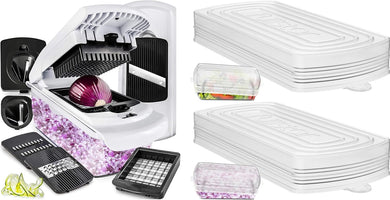 fullstar Bundle: Compact Chopper and 2 Silicone Lids