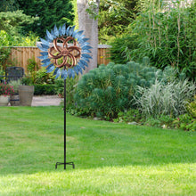 Load image into Gallery viewer, WONDER GARDEN Wind Spinner - Wind Spinners Outdoor, Outdoor Metal Windmills, 4.4 Ft Retro Brown Wind Sculptures Spinner Lawn Ornaments Wind Spinner for Yard, Lawn and Garden