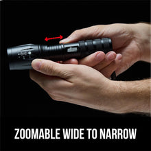 Load image into Gallery viewer, Powerful LED Tactical Flashlight, 750 FT High Lumens 5 Adjustable Modes, Water Resistant, Ultra Bright Zoom Flashlights, Small Mini Flash Light, Camping, Night Dog Walking, Turquoise