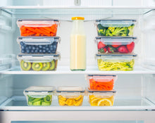 Load image into Gallery viewer, 50-Piece Plastic Food Storage Containers with Lids (24 Containers &amp; 24 Lids) - Leakproof, BPA-Free, Meal Prep Containers, Reusable Lunch Storage Set for Kitchen Organization (Pack of 50)