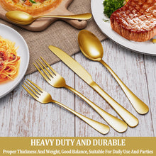 Load image into Gallery viewer, MUTNITT 30 Pcs Silverware Set Service for 6,Premium Stainless Steel Flatware Set,Mirror Polished Cutlery Utensil Sets,Durable Kitchen Eating Tableware Sets,Include Fork Knife Spoon,Dishwasher Safe