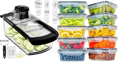 Mandoline And 20 Pack Food Container
